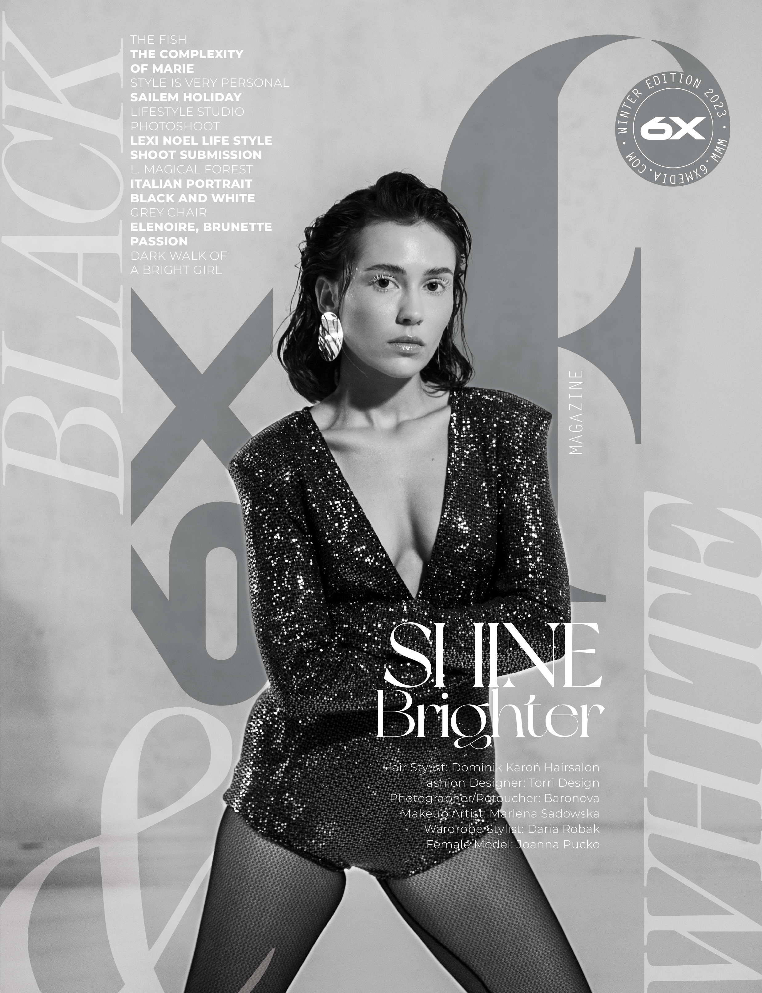 My body on 6XF magazine's cover