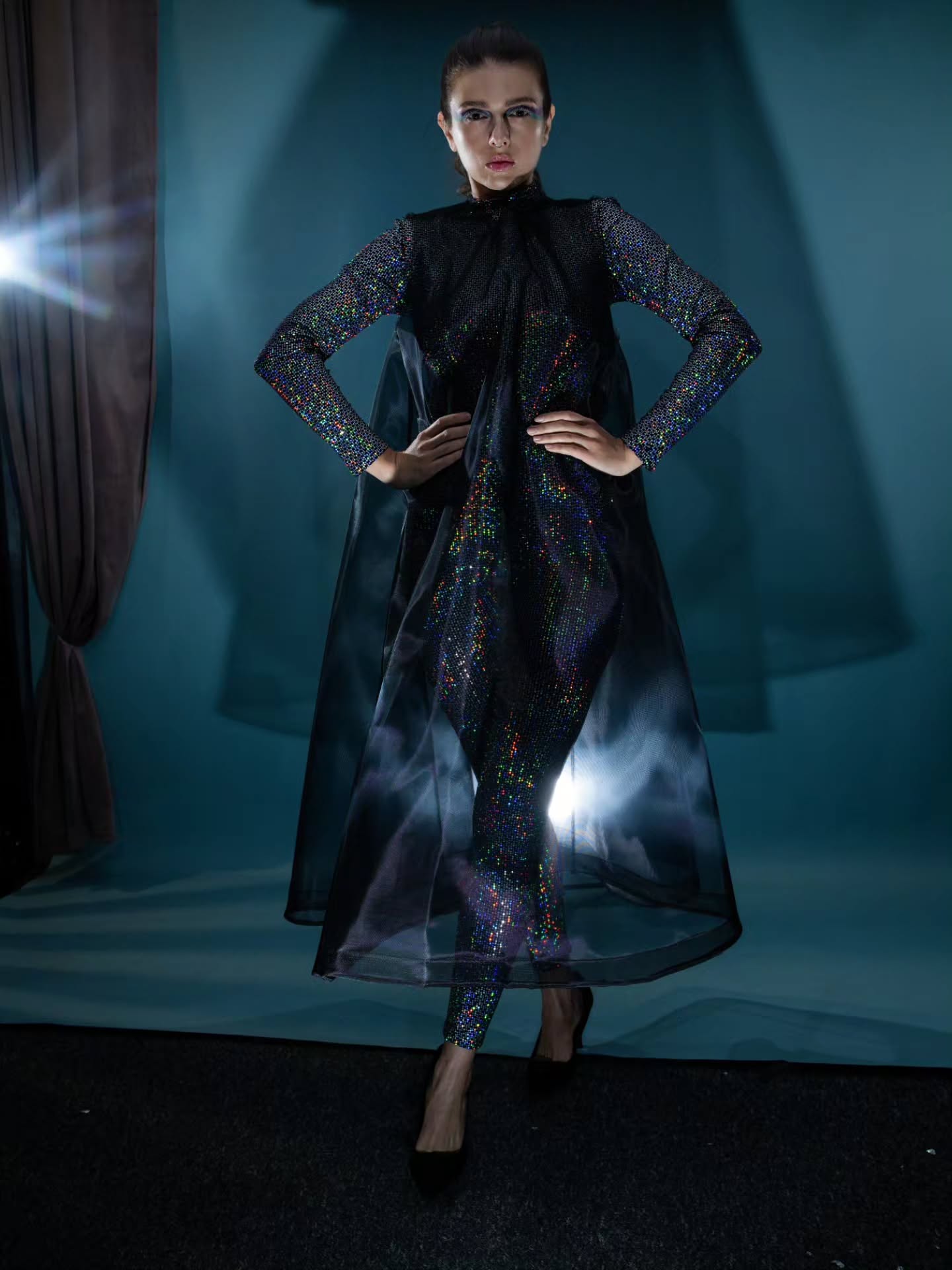 Model queen.of_kitsch wearing TorriDesign, photo by Emil Bilinski